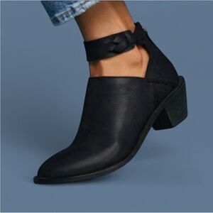 Kelsi Dagger Black Ankle Boots